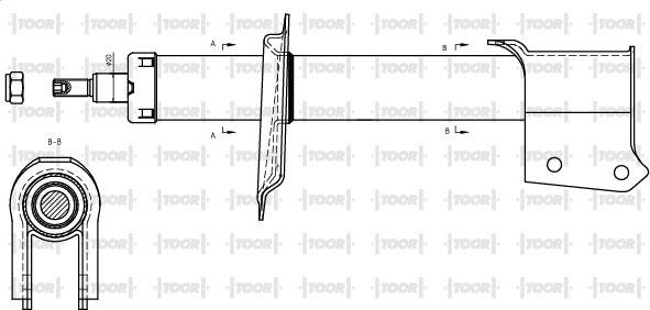 TOOR SG10780 - Ammortizzatore autozon.pro