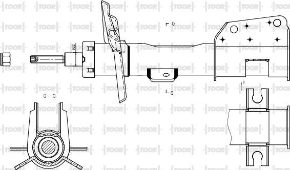 TOOR SG10730 - Ammortizzatore autozon.pro