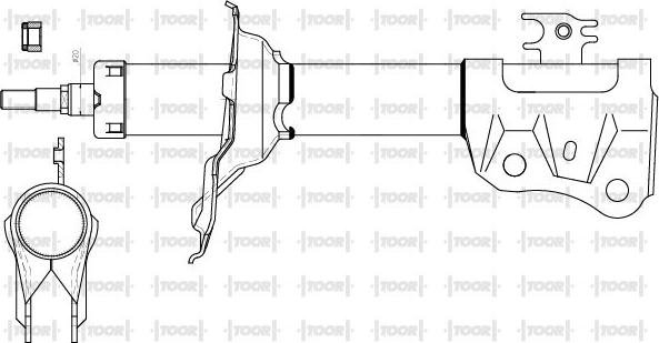 TOOR SG10770 - Ammortizzatore autozon.pro