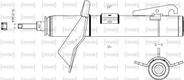 TOOR SG11990 - Ammortizzatore autozon.pro