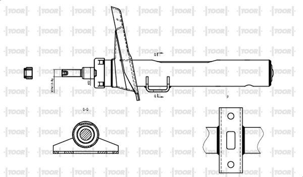 TOOR SG11960 - Ammortizzatore autozon.pro