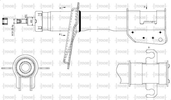 TOOR SG11900 - Ammortizzatore autozon.pro