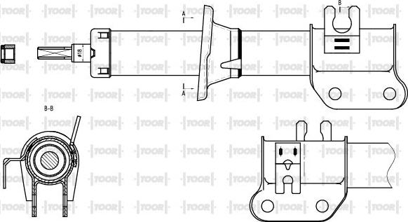 TOOR SG11460 - Ammortizzatore autozon.pro