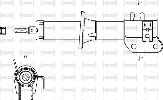 TOOR SG11461 - Ammortizzatore autozon.pro