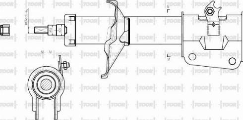 TOOR SG11470 - Ammortizzatore autozon.pro