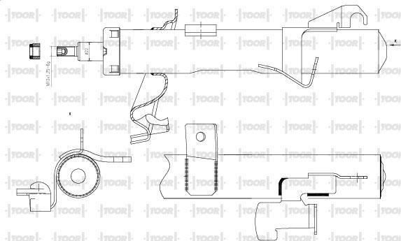 TOOR SG11590 - Ammortizzatore autozon.pro