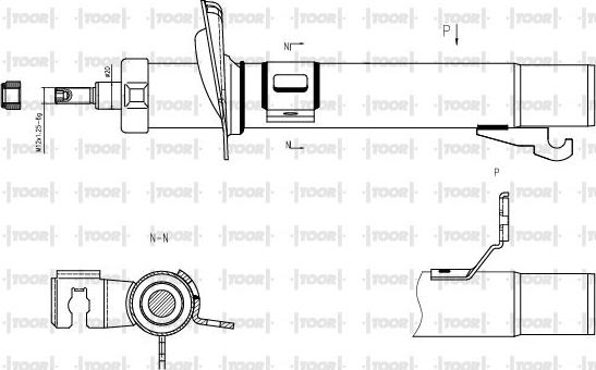 TOOR SG11540 - Ammortizzatore autozon.pro