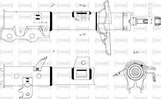 TOOR SG11511 - Ammortizzatore autozon.pro