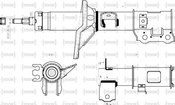 TOOR SG11580 - Ammortizzatore autozon.pro