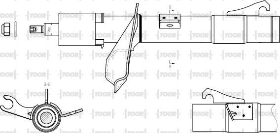 TOOR SG11521 - Ammortizzatore autozon.pro