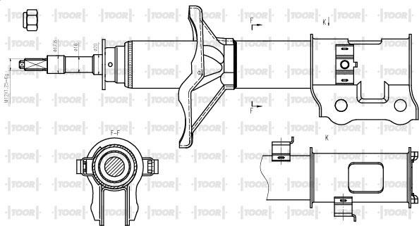 TOOR SG11570 - Ammortizzatore autozon.pro