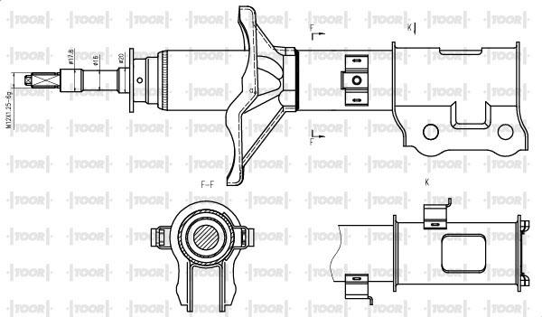 TOOR SG11571 - Ammortizzatore autozon.pro