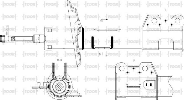 TOOR SG11650 - Ammortizzatore autozon.pro