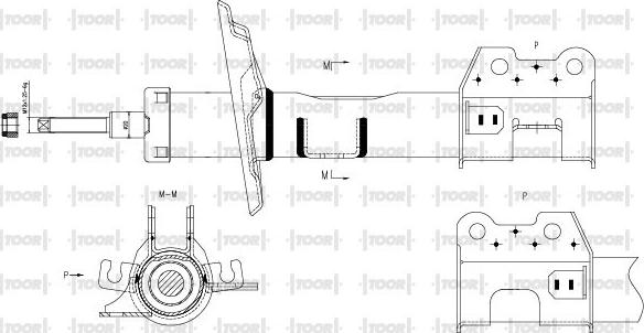 TOOR SG11651 - Ammortizzatore autozon.pro