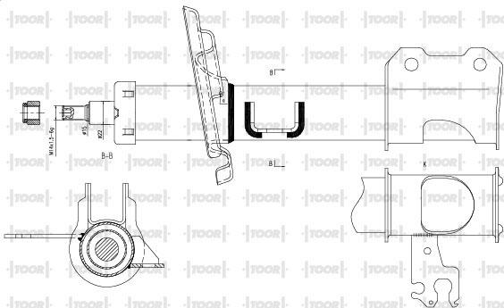 TOOR SG11680 - Ammortizzatore autozon.pro