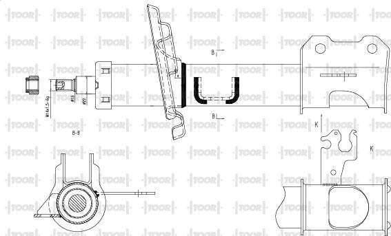 TOOR SG11681 - Ammortizzatore autozon.pro