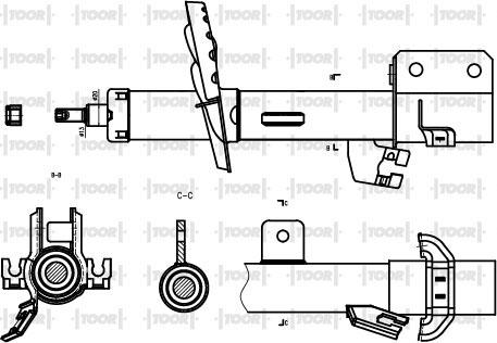 TOOR SG11620 - Ammortizzatore autozon.pro