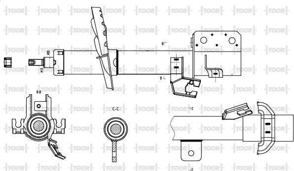 TOOR SG11621 - Ammortizzatore autozon.pro