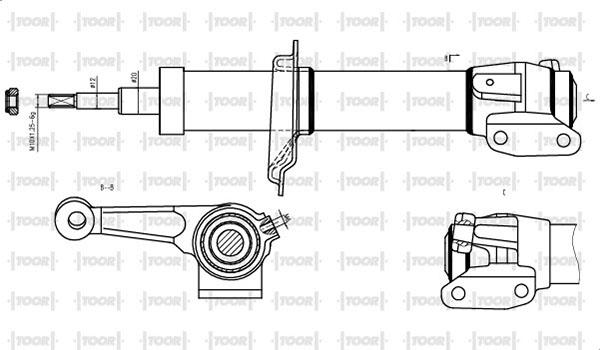 TOOR SG11040 - Ammortizzatore autozon.pro