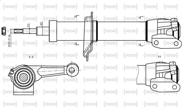 TOOR SG11041 - Ammortizzatore autozon.pro