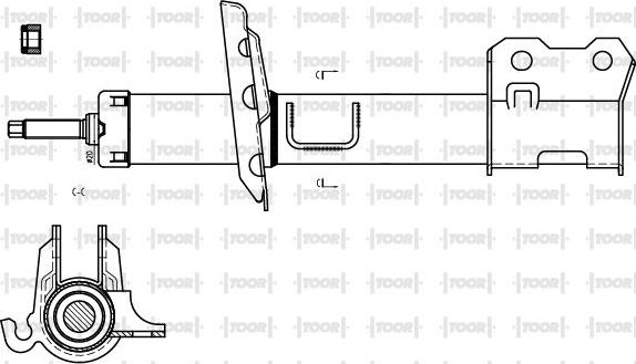 TOOR SG11010 - Ammortizzatore autozon.pro