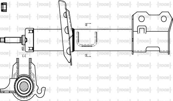 TOOR SG11011 - Ammortizzatore autozon.pro