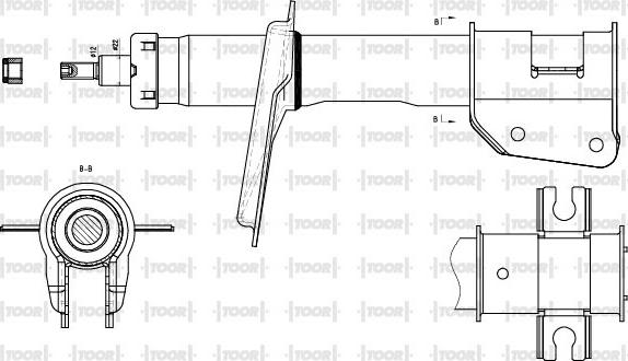 TOOR SG11150 - Ammortizzatore autozon.pro