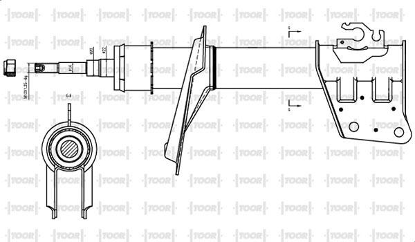 TOOR SG11880 - Ammortizzatore autozon.pro