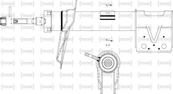 TOOR SG11390 - Ammortizzatore autozon.pro