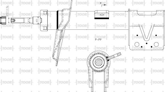 TOOR SG11391 - Ammortizzatore autozon.pro