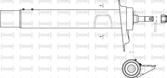 TOOR SG11341 - Ammortizzatore autozon.pro