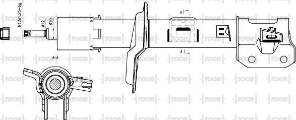 TOOR SG11310 - Ammortizzatore autozon.pro