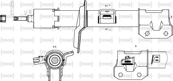 TOOR SG11311 - Ammortizzatore autozon.pro