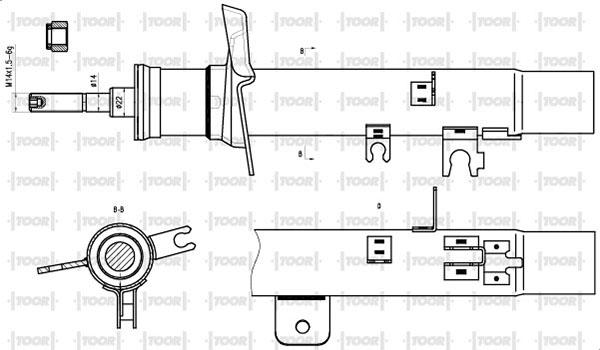 TOOR SG11380 - Ammortizzatore autozon.pro