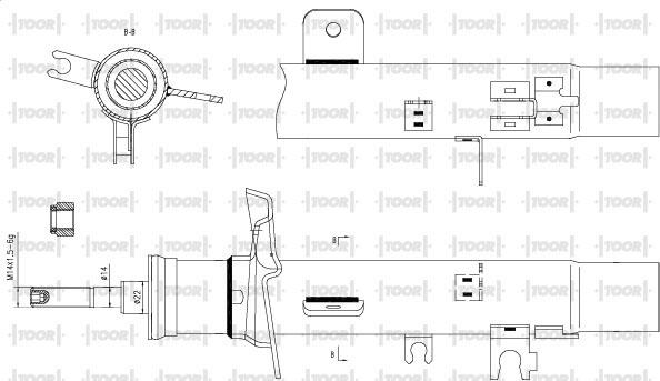 TOOR SG11381 - Ammortizzatore autozon.pro