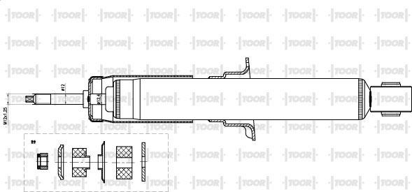 TOOR SG11331 - Ammortizzatore autozon.pro