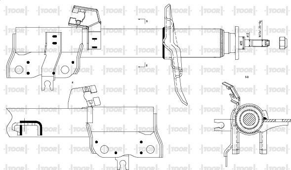 TOOR SG11321 - Ammortizzatore autozon.pro