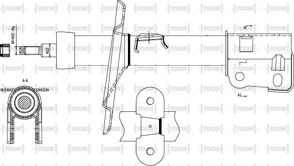 TOOR SG11250 - Ammortizzatore autozon.pro