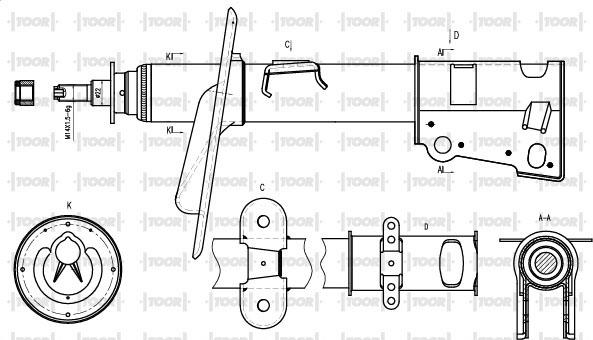 TOOR SG11260 - Ammortizzatore autozon.pro