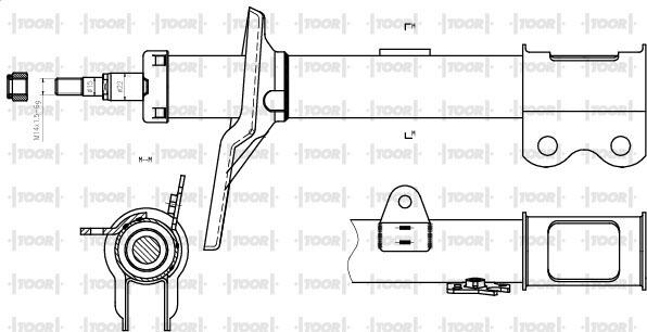 TOOR SG11750 - Ammortizzatore autozon.pro