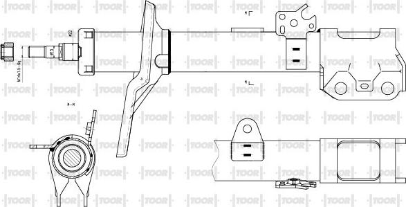 TOOR SG11760 - Ammortizzatore autozon.pro