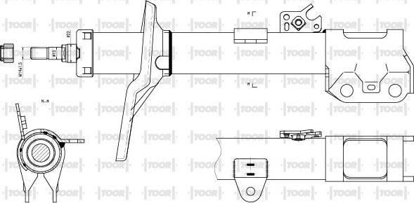 TOOR SG11761 - Ammortizzatore autozon.pro