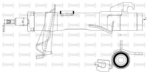 TOOR SG11780 - Ammortizzatore autozon.pro