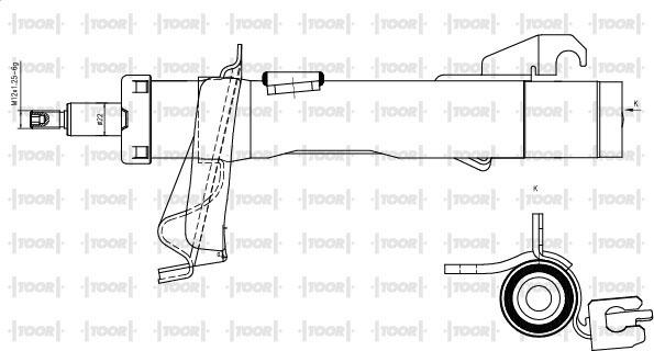 TOOR SG11781 - Ammortizzatore autozon.pro