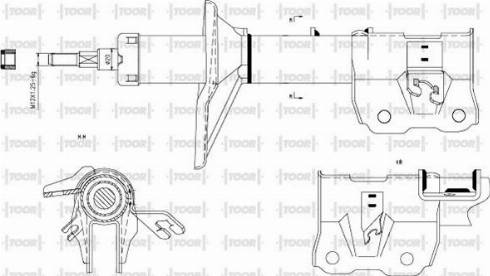 TOOR SG13950 - Ammortizzatore autozon.pro