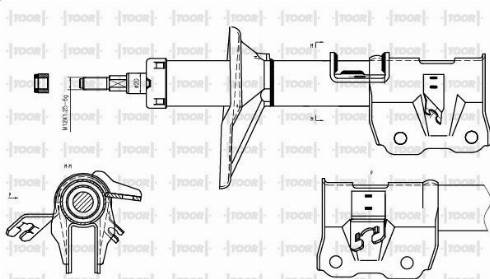 TOOR SG13951 - Ammortizzatore autozon.pro