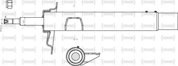 TOOR SG13981 - Ammortizzatore autozon.pro