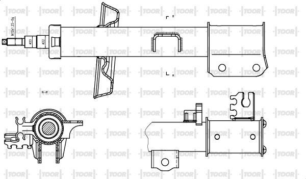 TOOR SG13931 - Ammortizzatore autozon.pro