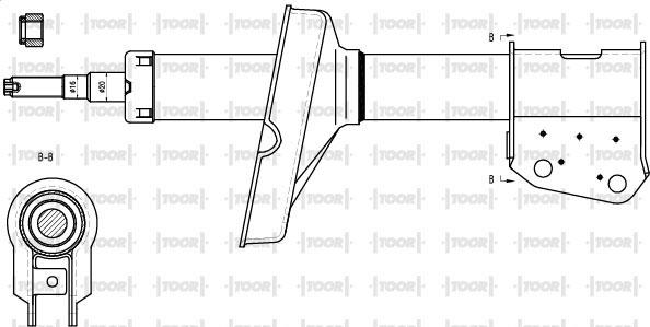 TOOR SG12440 - Ammortizzatore autozon.pro