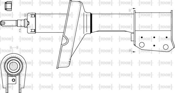 TOOR SG12430 - Ammortizzatore autozon.pro